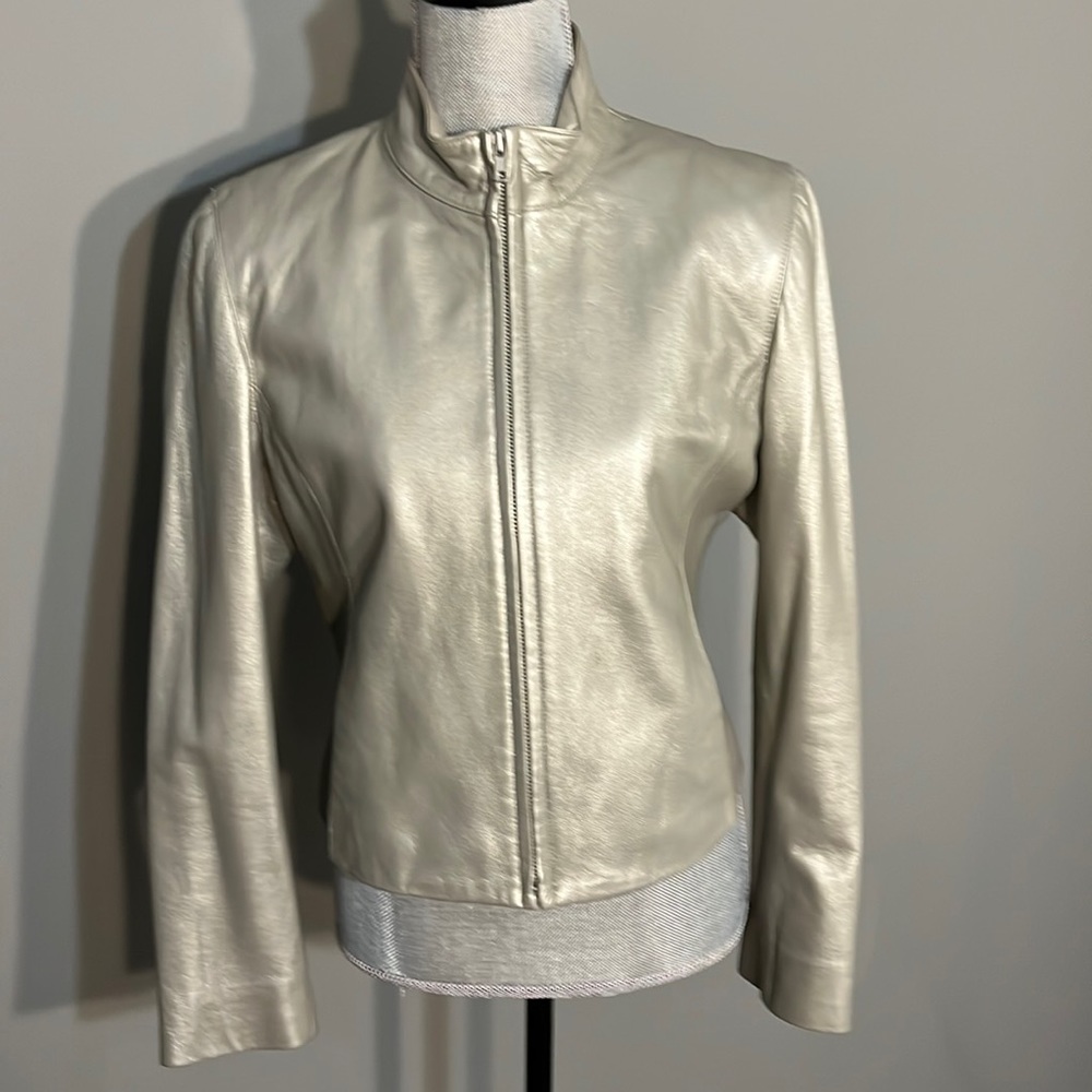 Jones New York  leather jacket